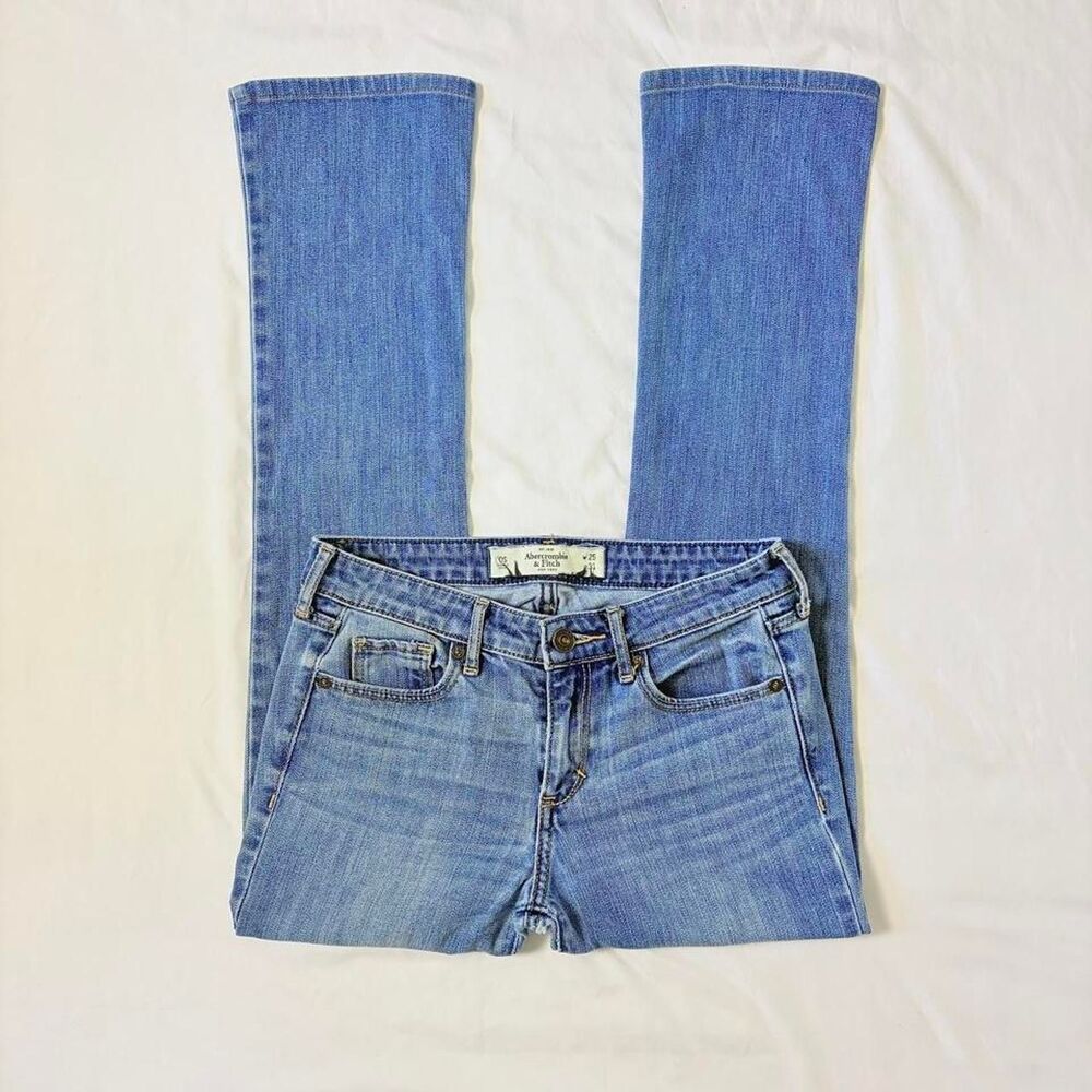 Abercrombie-fitch Women's Medium-light wash low-rise bootcut denim 25x31